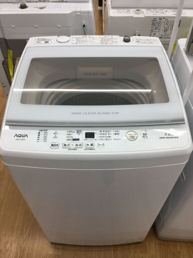 ★ジモティ割あり★ AQUA　アクア 洗濯機　 AQR-V7M(W) 7.0kg 21年製 動作確認／クリーニング済み SJ5039