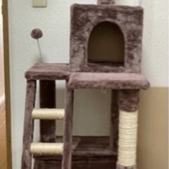 【受渡し決定】キャットタワーハンモック付き