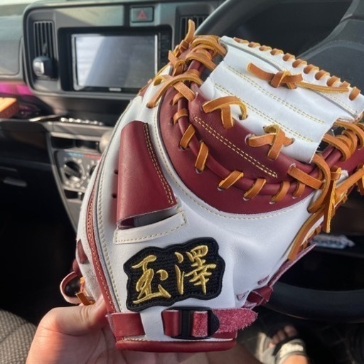 軟式キャッチャーミット　玉澤　新品　湯もみずみ