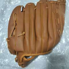 【新品】【12.5インチ 色：ブラウン】野球グローブ 軟式 練習用 衝撃吸収パッド内蔵 練習用 レジャー 初心者向けの画像