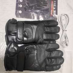 【新品】電熱グローブ ヒートグローブ ヒーター手袋 USB給電 電熱ウェア 滑り止め 保温 電熱インナーグローブ  男女兼用の画像