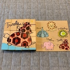 jeu avec des blocs ブロック　おもちゃの画像