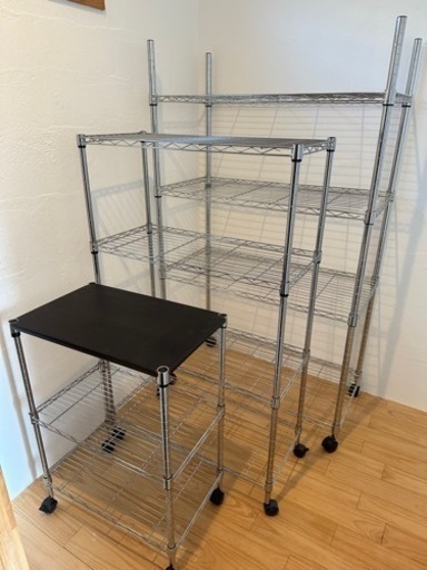 【決まりました】メタルラック3点セット（バラも可）