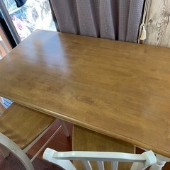 ダイニングテーブル　セット　椅子4脚　中古　千趣会 カントリー ...
