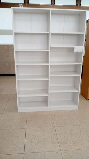 ★ジモティ割あり★  本棚 白 H180×D29×W120 クリーニング済み TJ4147
