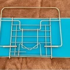 伸縮式バスタブトレー　ブックスタンド式の画像