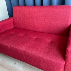 ソファー2人がけ用　ダークレッドの画像