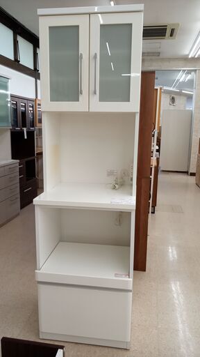 ★ジモティ割あり★ ニトリ 食器棚 白 H200×D50.5×W59 クリーニング済み TJ4152