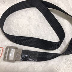 【新品】ナイロンベルト 登山ベルト 丈夫軽量 調整可能 穴無し 男女兼用(色：ブラック)の画像