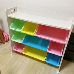 近日処分予定 おもちゃ収納 おもちゃ箱 棚