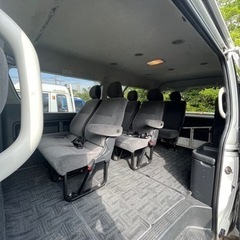 最終値下げ2／14まで85万円　H22　200系　ハイエースワゴン 10名乗り AT  ガソリンの画像