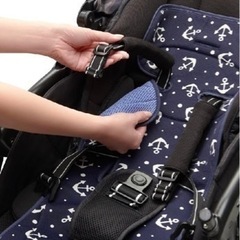 【美品】Aprica さらっとマット（マリンアンカー NV）チャ...
