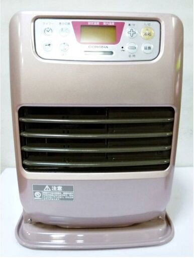 コロナ　石油ファンヒーター　FH-M2515Y　動作良好　石油ストーブ　暖房器具　タンク容量3.6L　ローズメタリック　CORONA