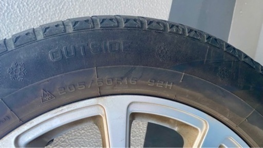 ホイール付きスタッドレス　205/60R16 92H