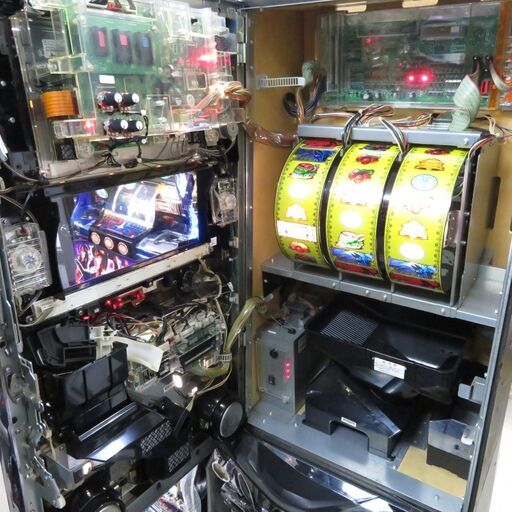 パチスロ実機 モンスターハンター 月下雷鳴 コイン不要機付き スロット機|江別市のリサイクルショップドロップ