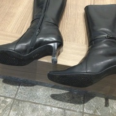 BODY DRESSING ロングブーツ　黒　23cmの画像