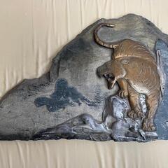虎　置物　石彫り　特大　縁起物　トラ　寅年　骨董品　風水 　金運