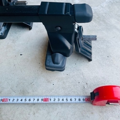 【成約】inno ルーフキャリア 120cm スクエアバー フット付