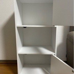 ニトリ　白い棚の画像