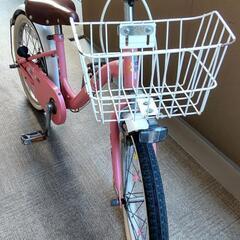 【予定者あり】 女の子用自転車 １８インチ  鍵付き