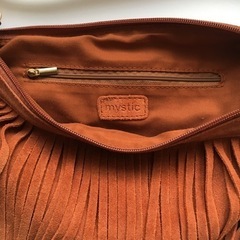 mystic 牛皮スエード2WAYフリンジバッグの画像