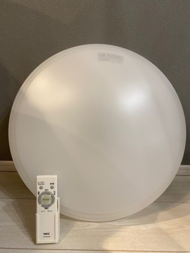 【2021年製】 【リモコン付属】NEC LED照明器具 シーリングライト