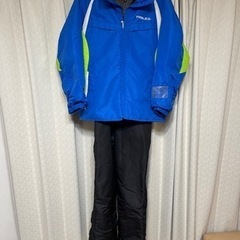 ファブリス スキーウェア 160 青 FABLICE ジュニア用 スノーボード ウェア上下セット の画像