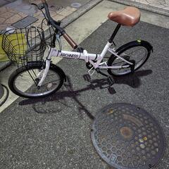 折りたたみ自転車　20インチの画像