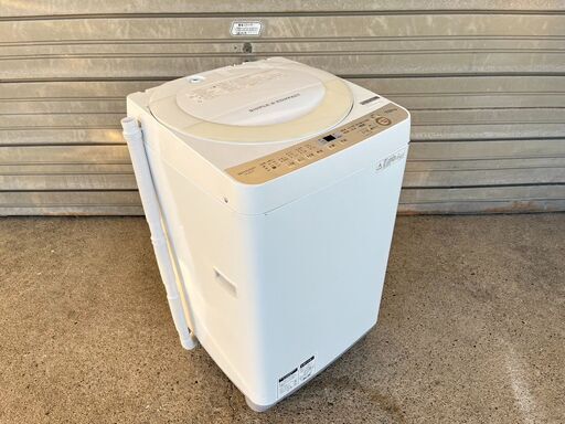 洗濯機（7.0K）SHARP　ES-GE7B-W　2017年製　中古動作品　クリーニング済