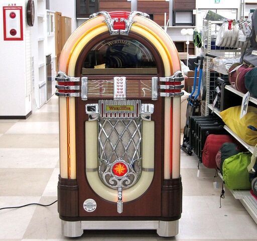 札幌市清田区 WURLITZER ワーリッツァー ジュークボックス CDタイプ OMT 1015-CD One More Time/ワンモアタイム 簡易動作確認済み 中古品 60Hz表記