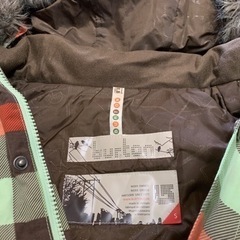 スノーボードウエア BURTON ユニセックス サイズ S ジャケット グリーンチェック スキーの画像