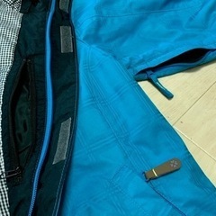 スノーボードウエア ジャケットX-NIX ガールズ/レディース USサイズ Sブルー/タータンチェック スキーの画像
