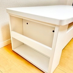 テレビ台 テレビボード TVボード リビングボード ローボード　白　ホワイトの画像