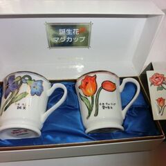 ★ナルミ（スジャータ）★箱入り未使用★誕生花マグカップ2点、🌟（...