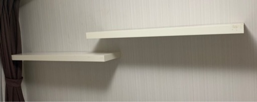 IKEA の　LACKラック ウォールシェルフ　110x26 cm