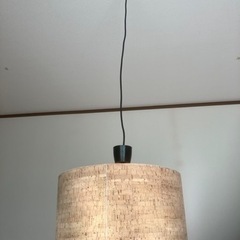 ★白熱電灯　コルクシェード「美品」の画像