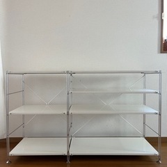 MUJI 無印良品 スチールユニットシェルフ・スチール棚セット・...