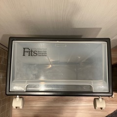 Fits ケース　黒　幅39×奥行74×高さ23cm アイボリー...