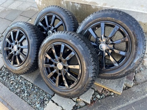 スッタドレスタイヤ　＋　ホイール　ブラック　MINI R56等　175/65 R15