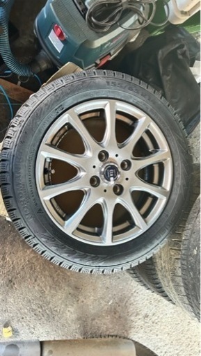 軽四に　新品未使用スタッドレスタイヤ　ホイールセット155/65/14　県内限定