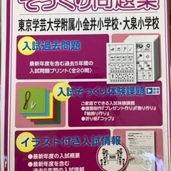 2024年度入試そっくり問題集(学芸大附属小)