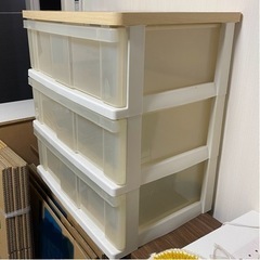 【受け渡し予定有】3段 プラスチックチェスト