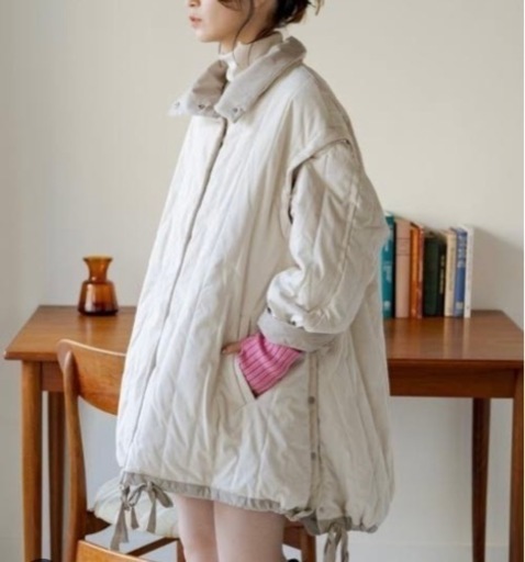 【2サイズ展開/マルチウェイ】キルティングリバーシブルコート