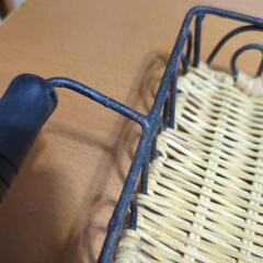 アイアン藤製品　藤カゴ　トレイの画像