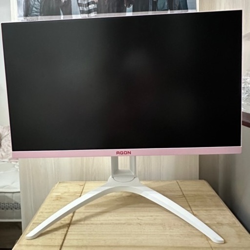 【美品】AGON AOC ゲーミングモニター 27インチ AG273FXR/11 ピンク