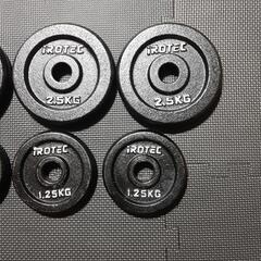 アイロテック プレート 2.5kg×4 1.25kg×4 IROTEC バーベル ダンベルの画像