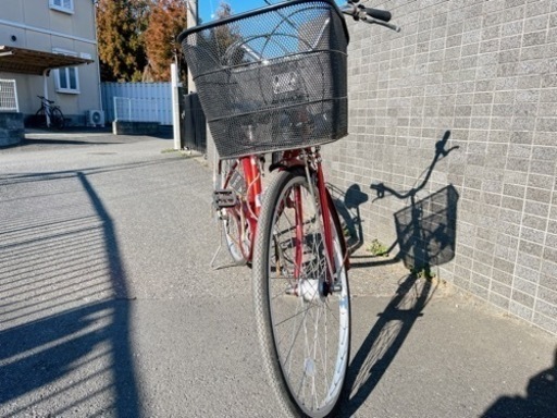自転車　赤