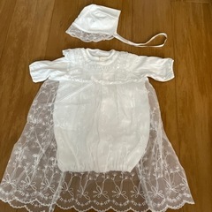 セレモニードレス ロンパースお帽子付き 新生児