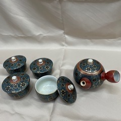 1223😸　九谷陶和　茶器セット　