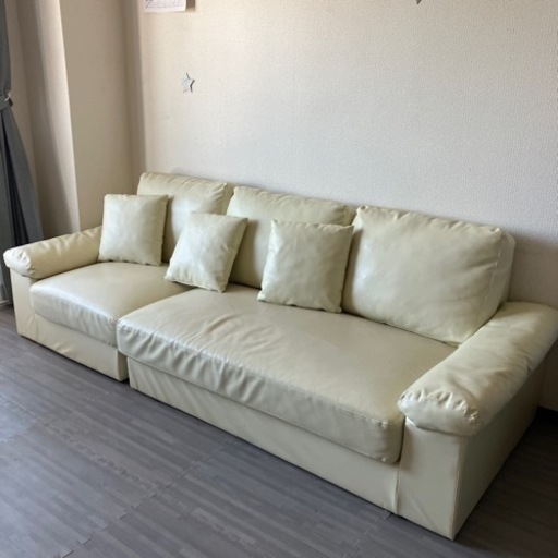 最終お値下げ！3人掛けカウチソファ レギュラーサイズ